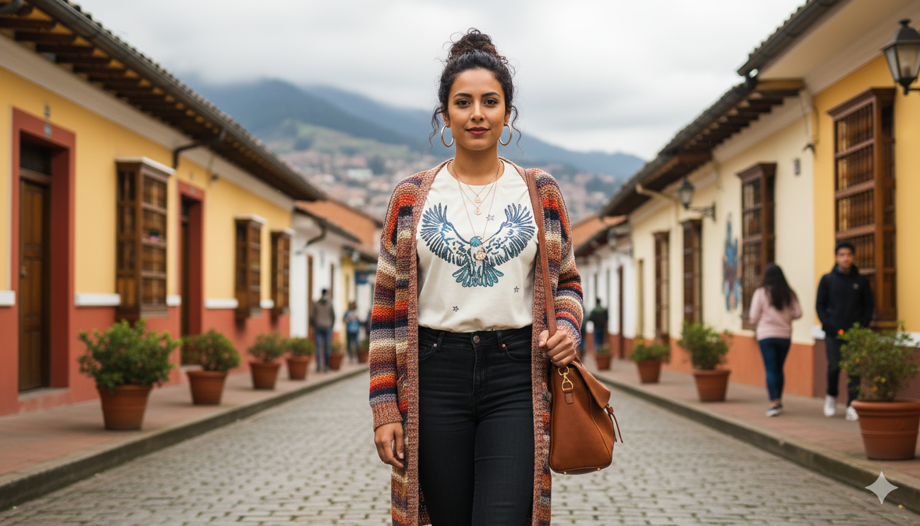 Camisa Estampada "Alas del Amanecer"